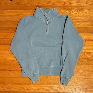 Brandy Melville Blue Quarter Zip Sweatshirt